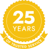 25 years logo